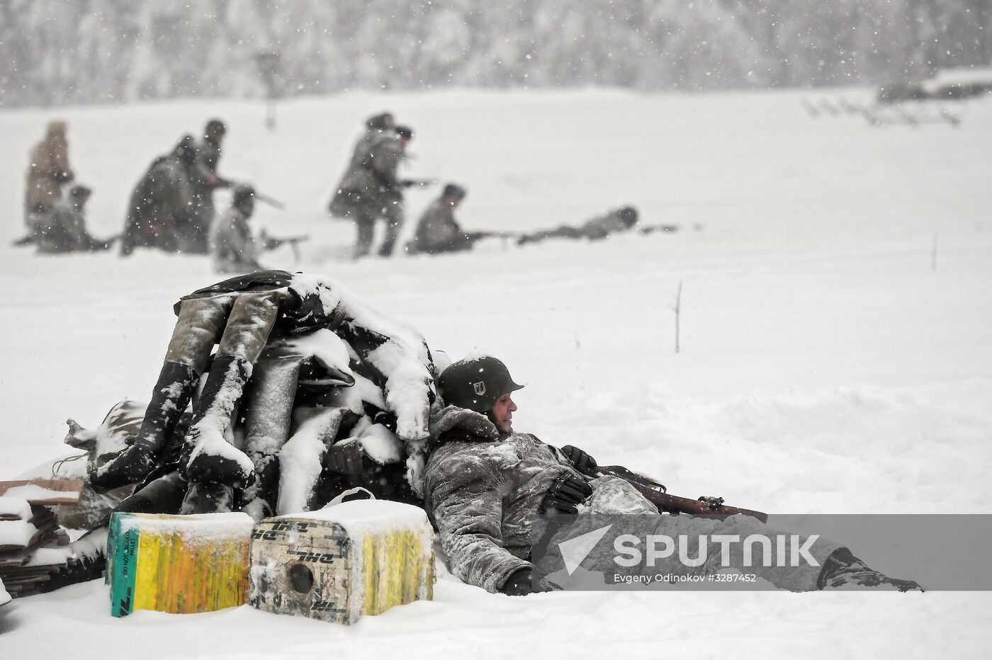 Historical reenactment of Balaton Defensive Operation of March of 1945