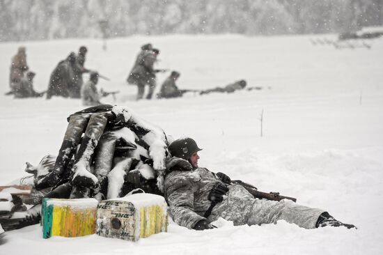 Historical reenactment of Balaton Defensive Operation of March of 1945