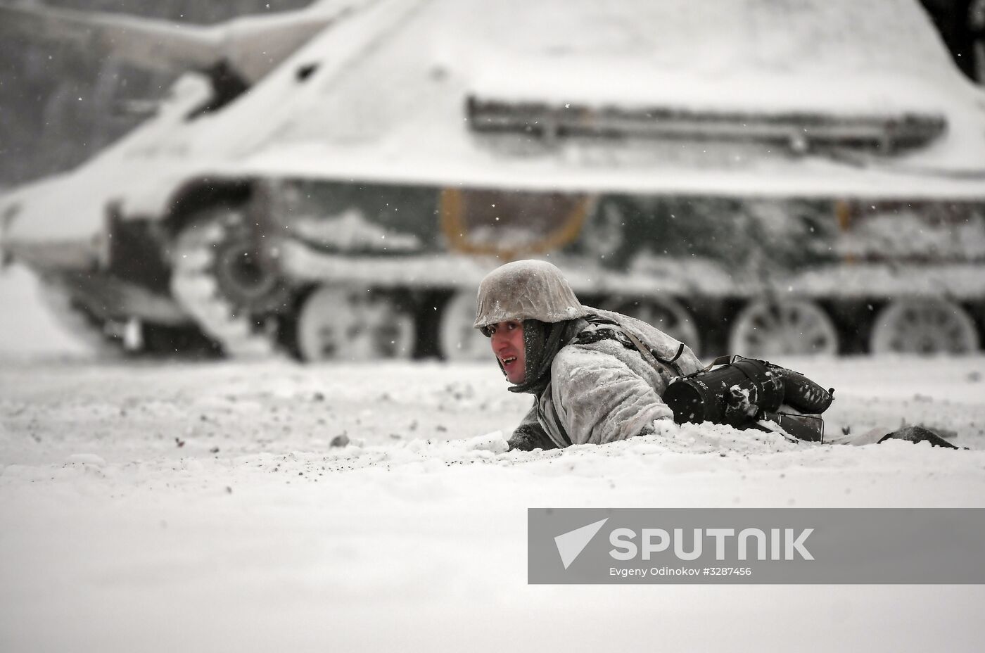 Historical reenactment of Balaton Defensive Operation of March of 1945