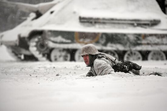Historical reenactment of Balaton Defensive Operation of March of 1945