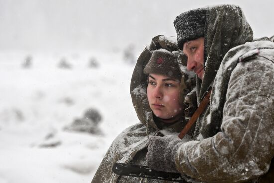 Historical reenactment of Balaton Defensive Operation of March of 1945
