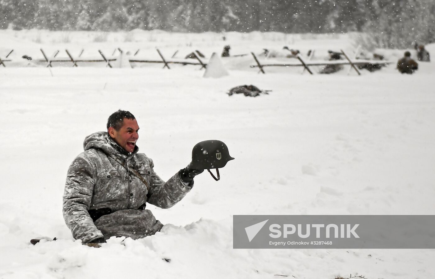 Historical reenactment of Balaton Defensive Operation of March of 1945