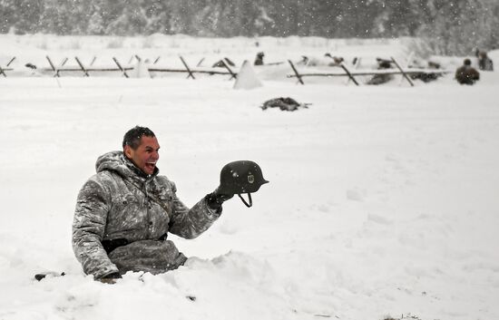 Historical reenactment of Balaton Defensive Operation of March of 1945