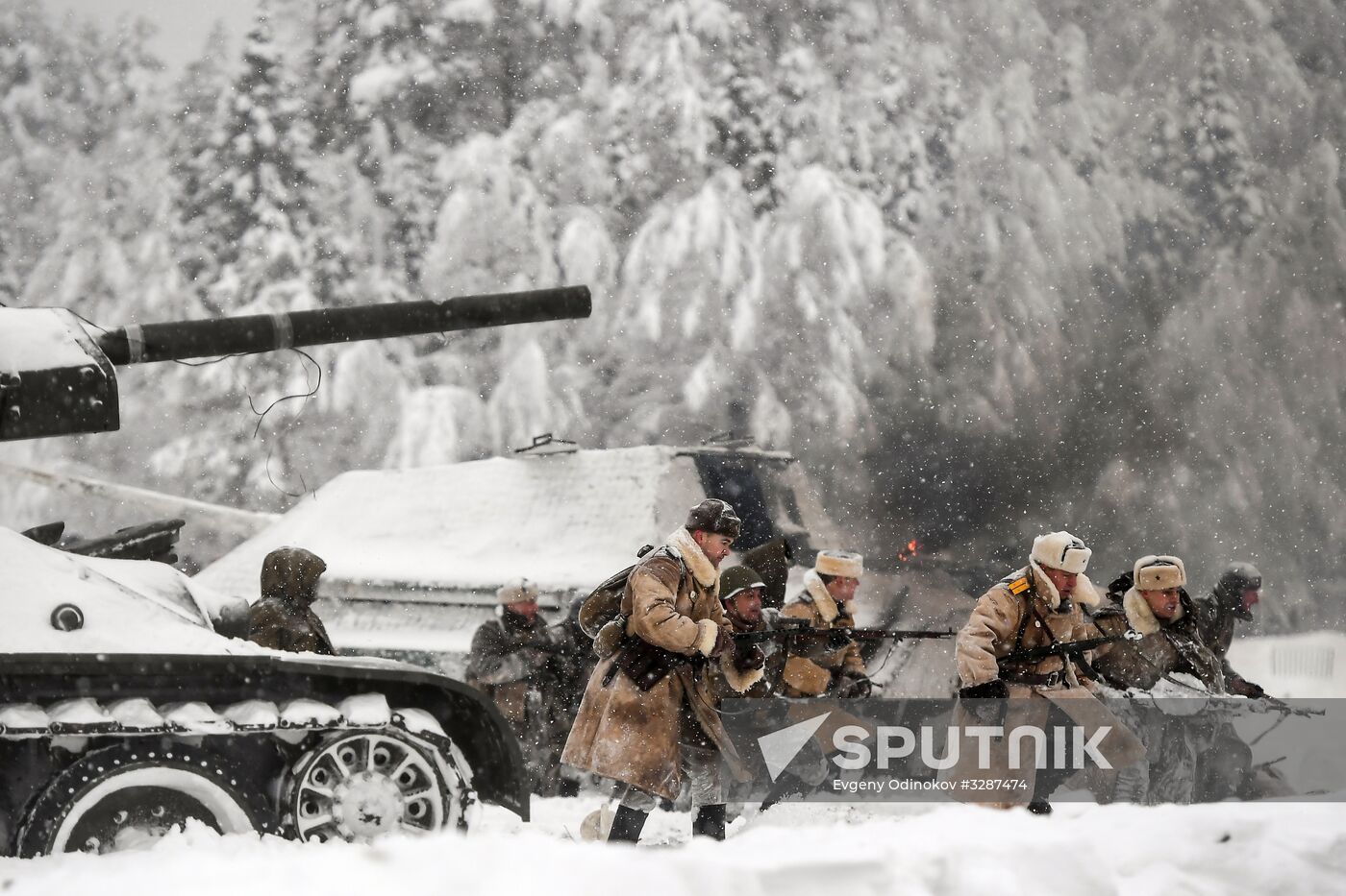 Historical reenactment of Balaton Defensive Operation of March of 1945