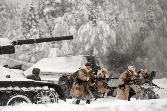 Historical reenactment of Balaton Defensive Operation of March of 1945