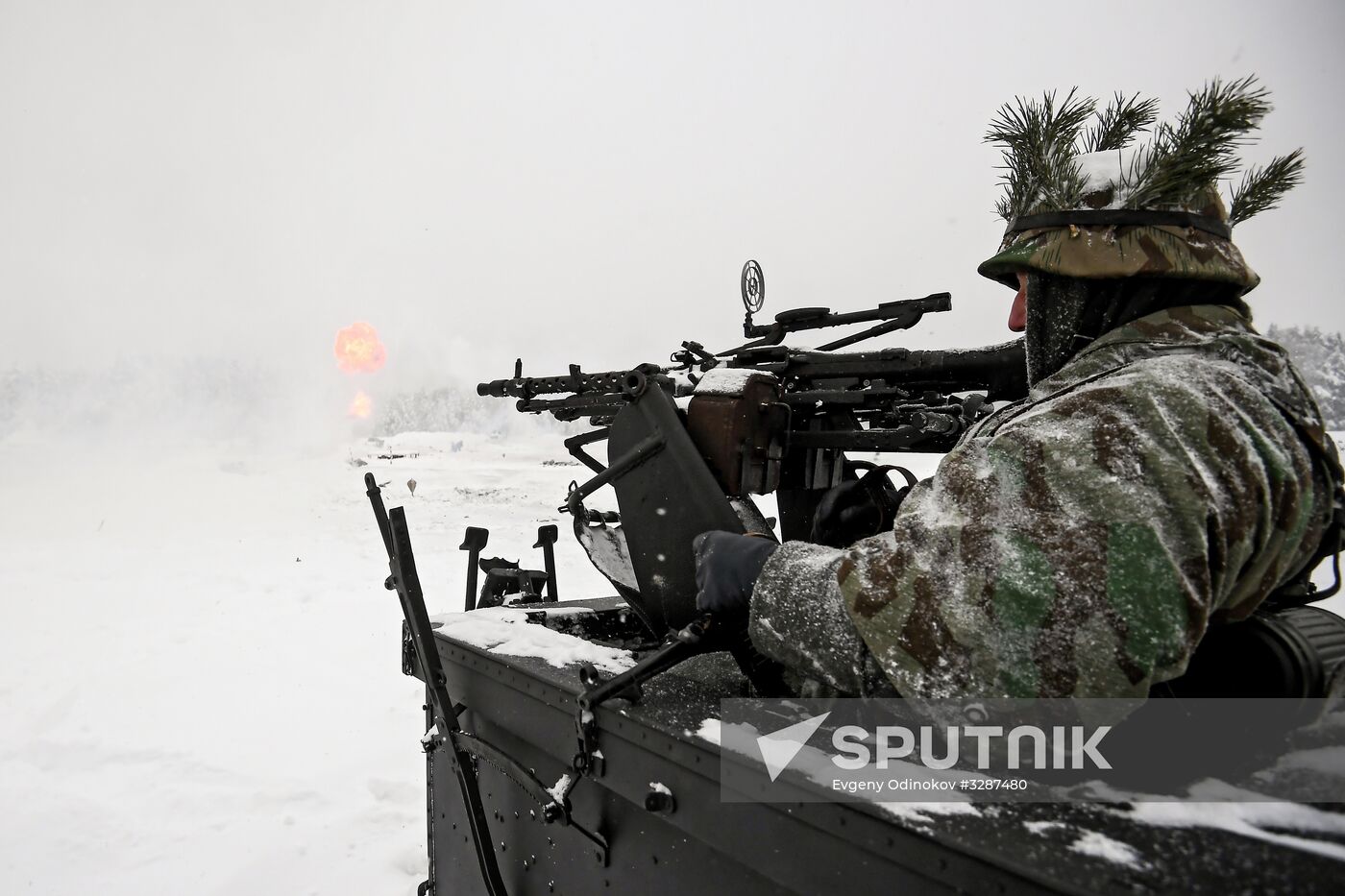 Historical reenactment of Balaton Defensive Operation of March of 1945