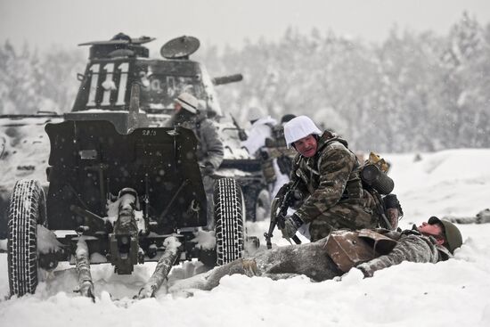 Historical reenactment of Balaton Defensive Operation of March of 1945
