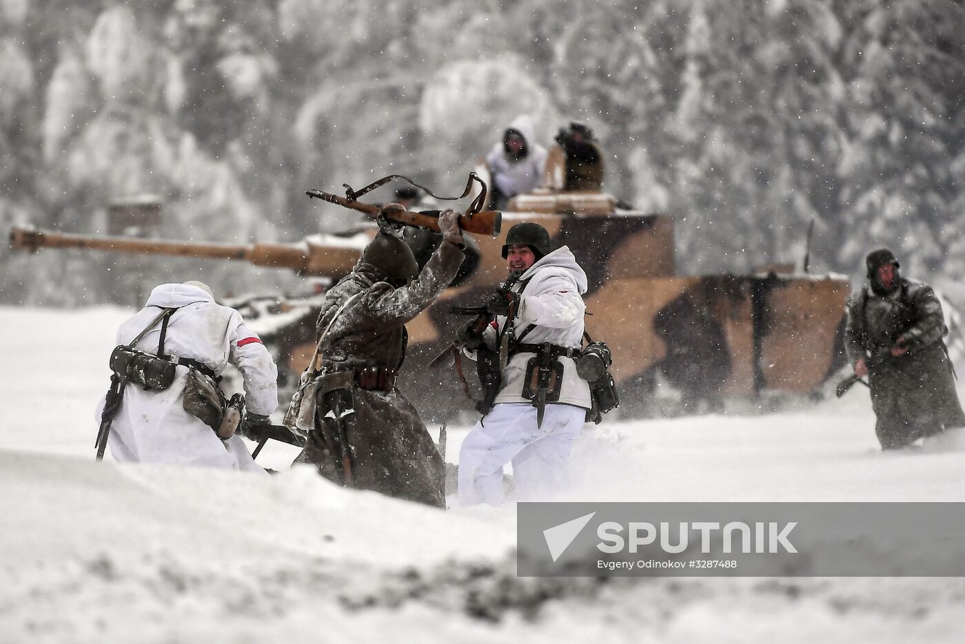 Historical reenactment of Balaton Defensive Operation of March of 1945