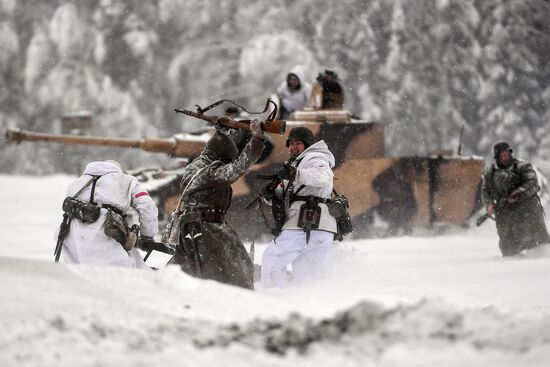 Historical reenactment of Balaton Defensive Operation of March of 1945