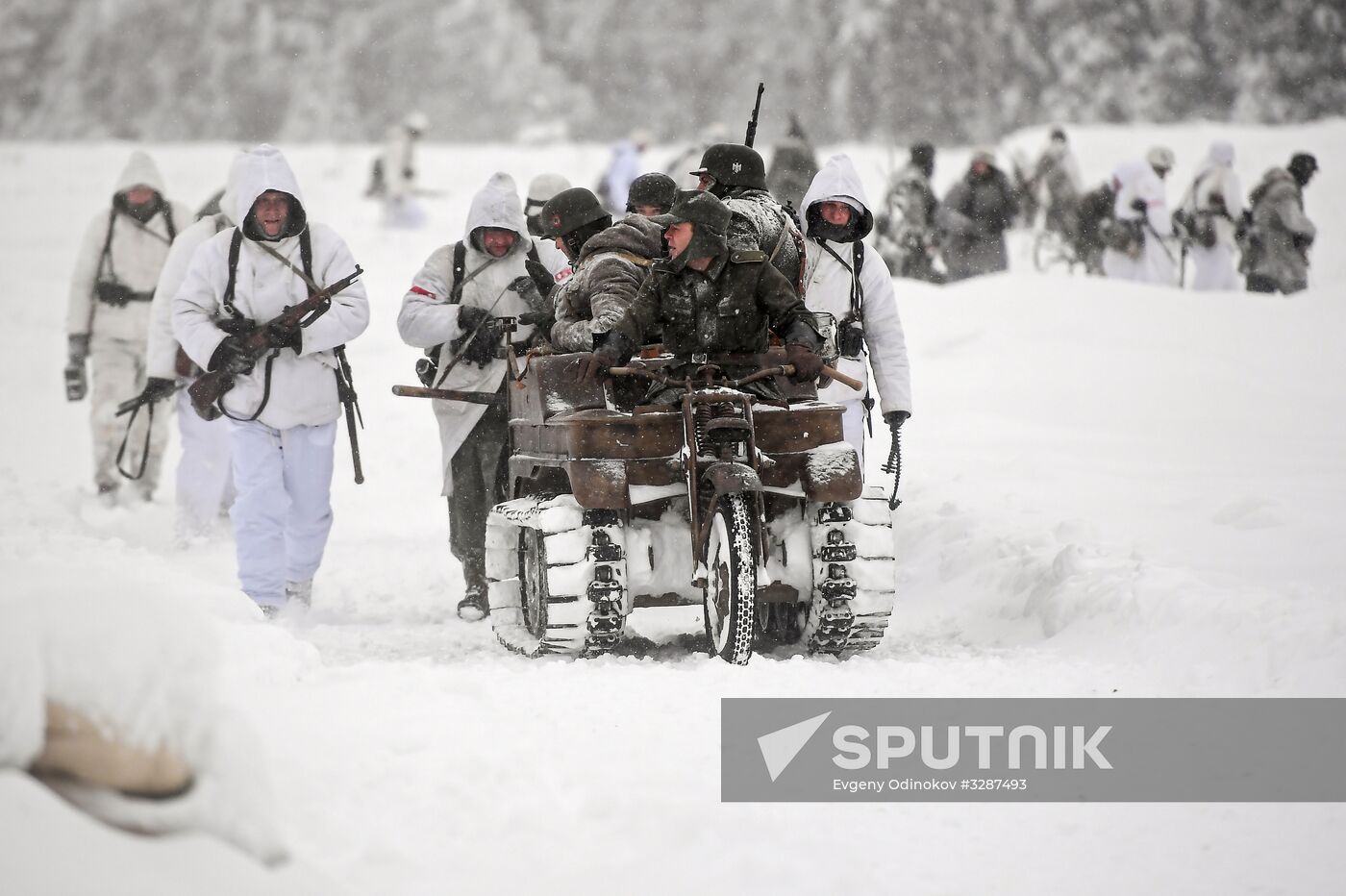 Historical reenactment of Balaton Defensive Operation of March of 1945