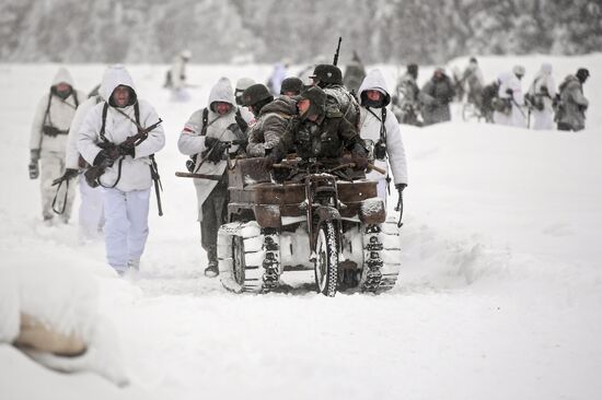 Historical reenactment of Balaton Defensive Operation of March of 1945