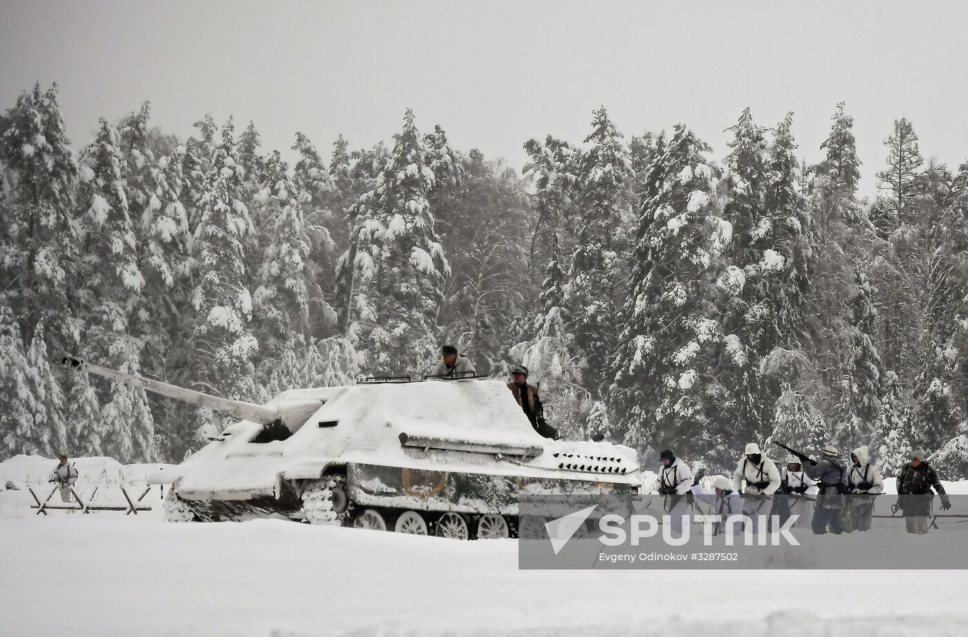 Historical reenactment of Balaton Defensive Operation of March of 1945