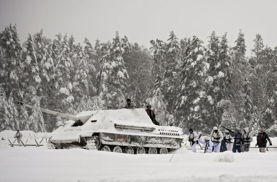 Historical reenactment of Balaton Defensive Operation of March of 1945
