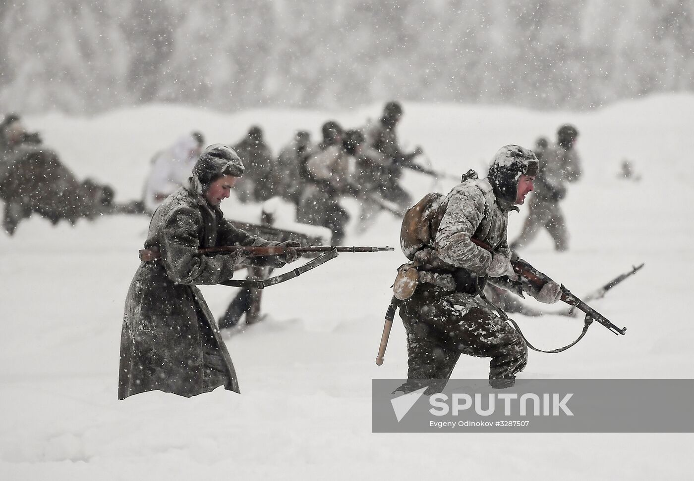 Historical reenactment of Balaton Defensive Operation of March of 1945