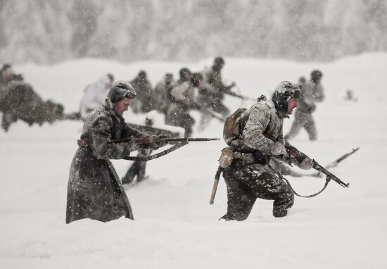 Historical reenactment of Balaton Defensive Operation of March of 1945