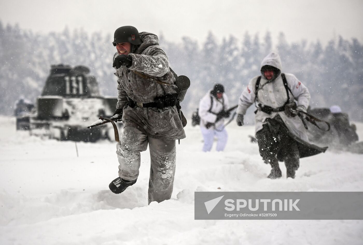 Historical reenactment of Balaton Defensive Operation of March of 1945