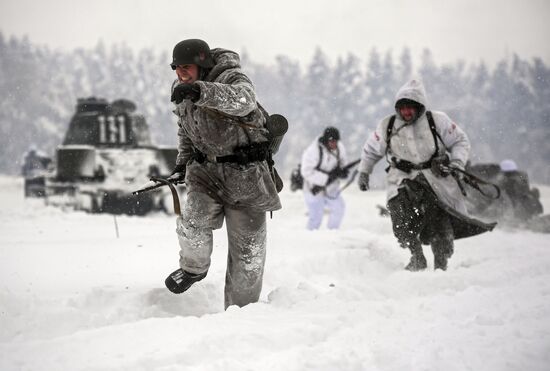 Historical reenactment of Balaton Defensive Operation of March of 1945