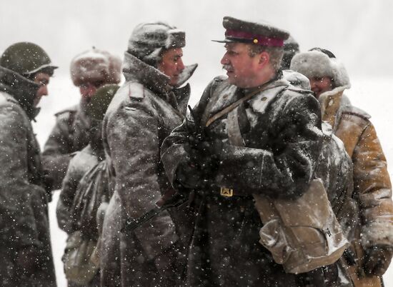 Historical reenactment of Balaton Defensive Operation of March of 1945