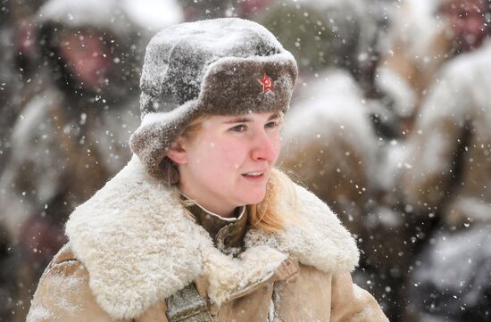 Historical reenactment of Balaton Defensive Operation of March of 1945