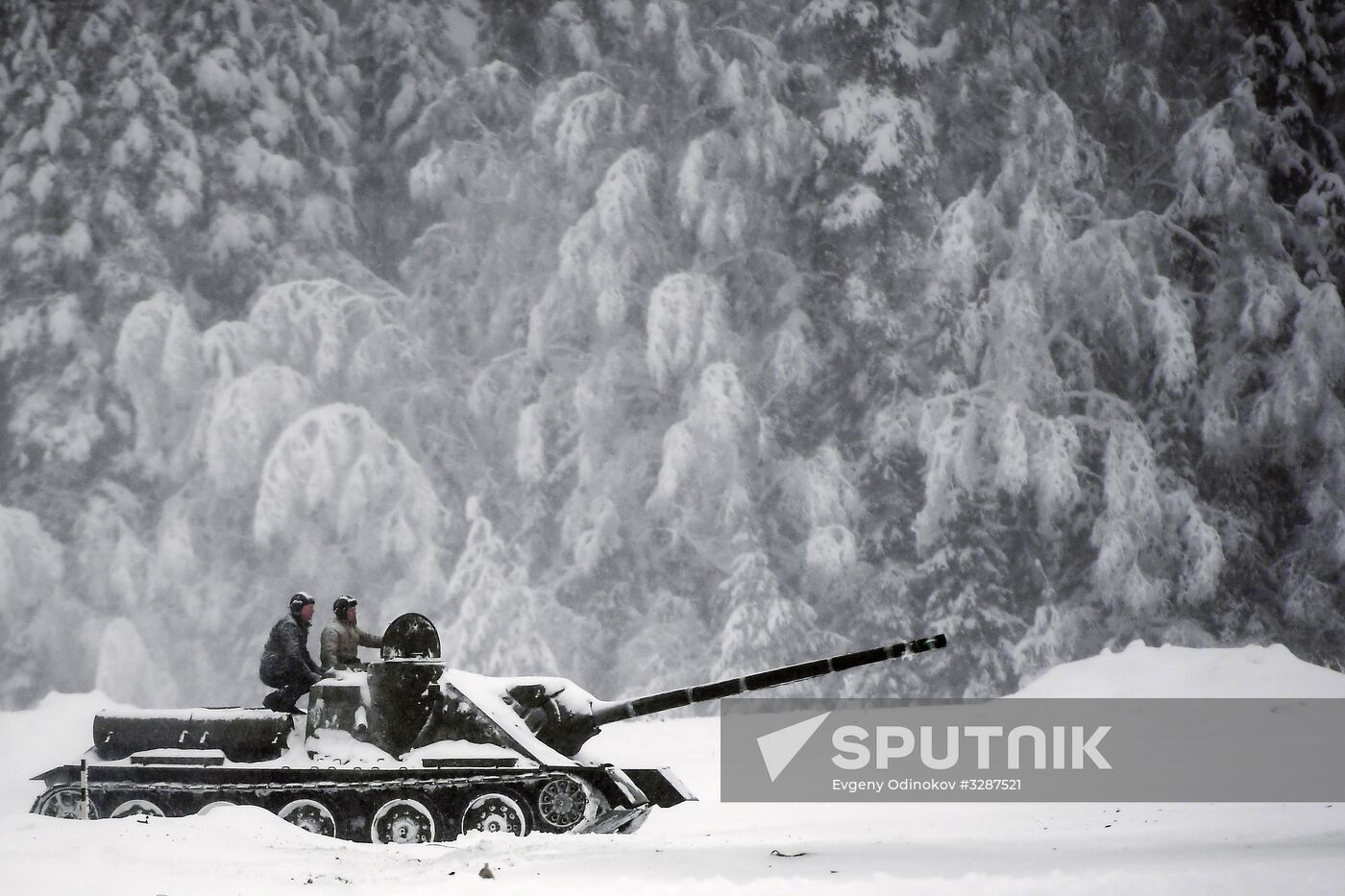 Historical reenactment of Balaton Defensive Operation of March of 1945