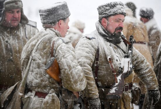 Historical reenactment of Balaton Defensive Operation of March of 1945