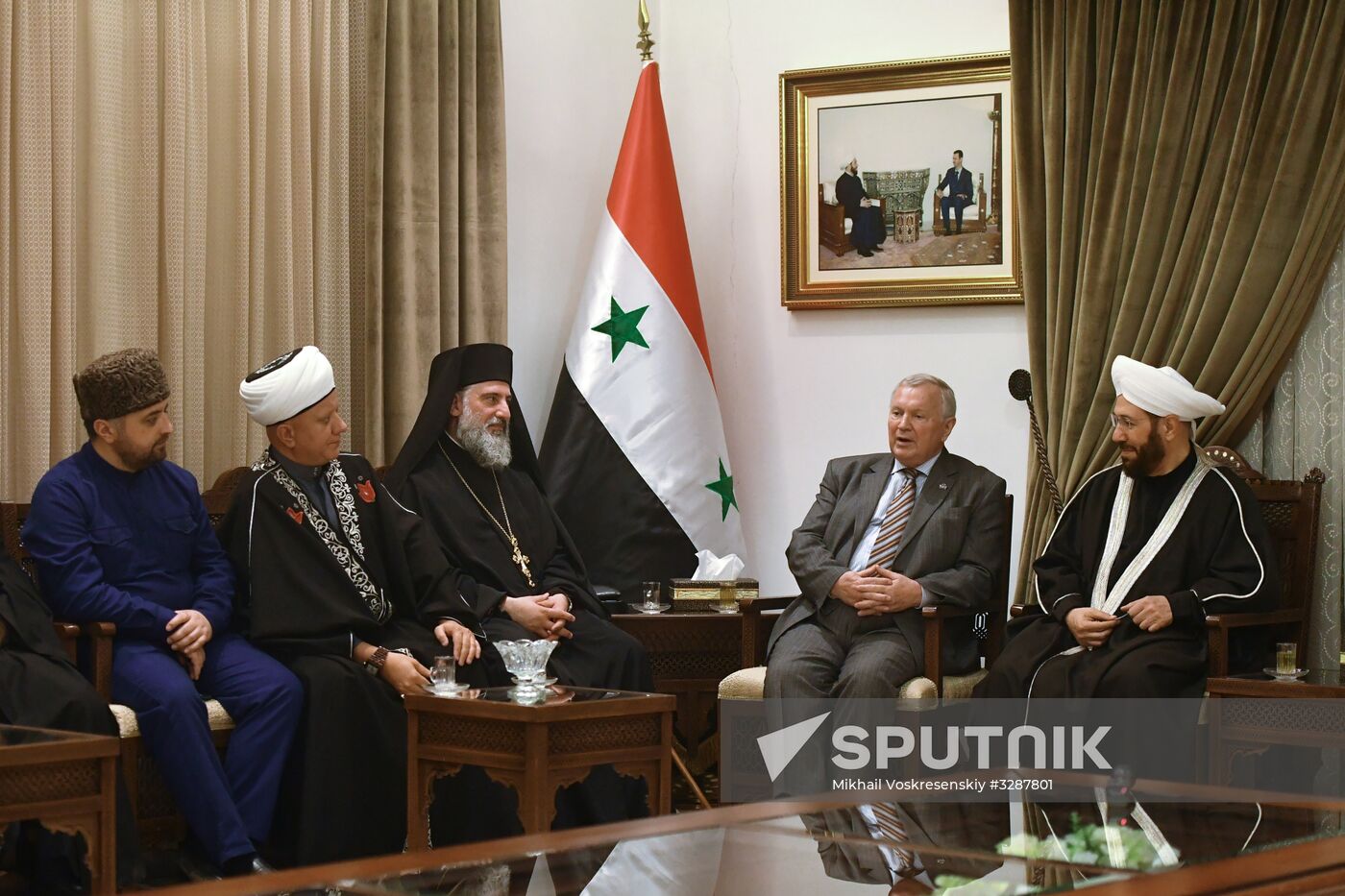 Interconfessional delegation of Russia's religious leaders visit Damascus