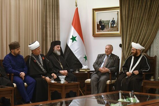 Interconfessional delegation of Russia's religious leaders visit Damascus