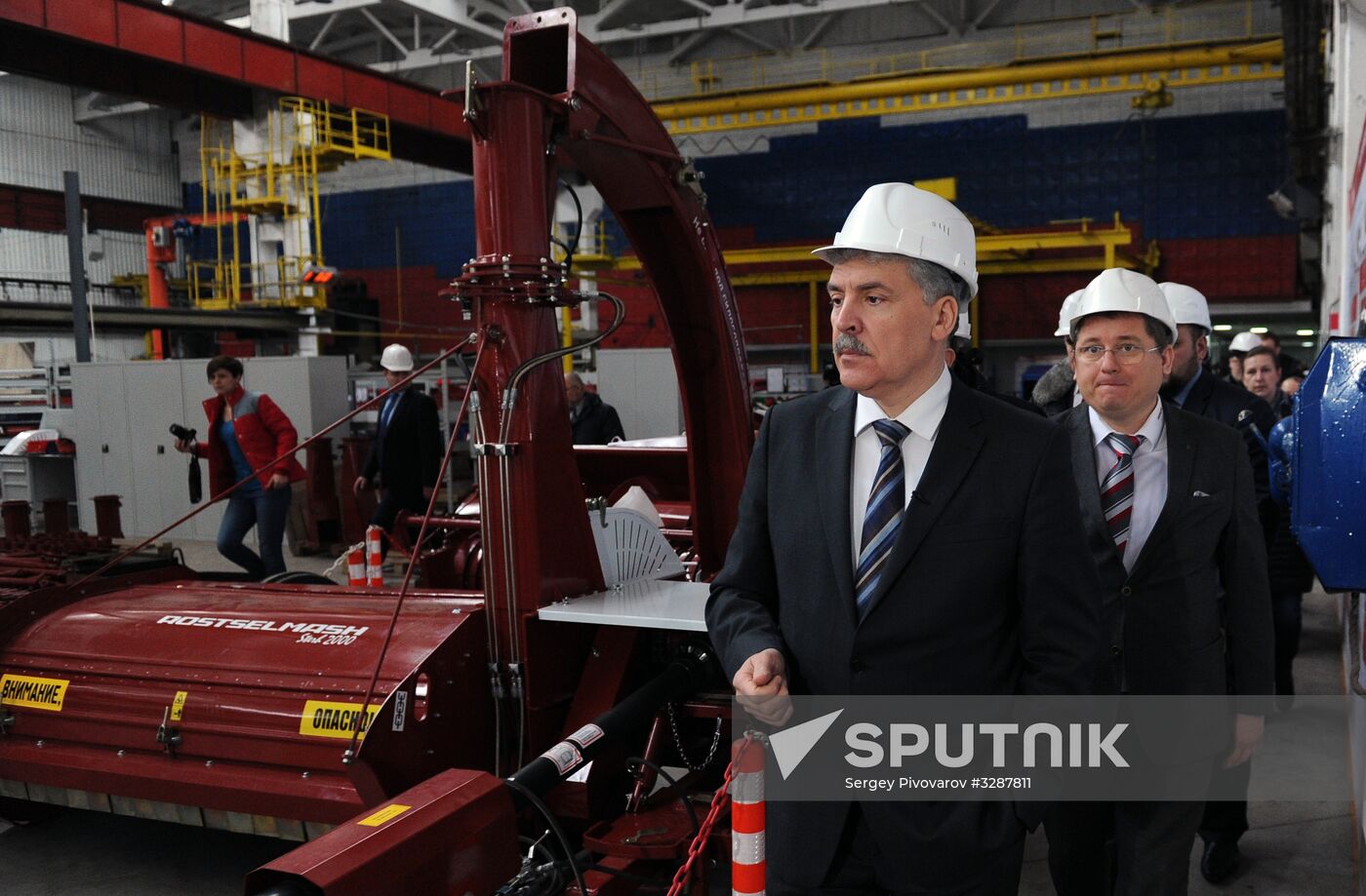 Russian presidential candidate Grudinin's working trip to Rostov-on-Don