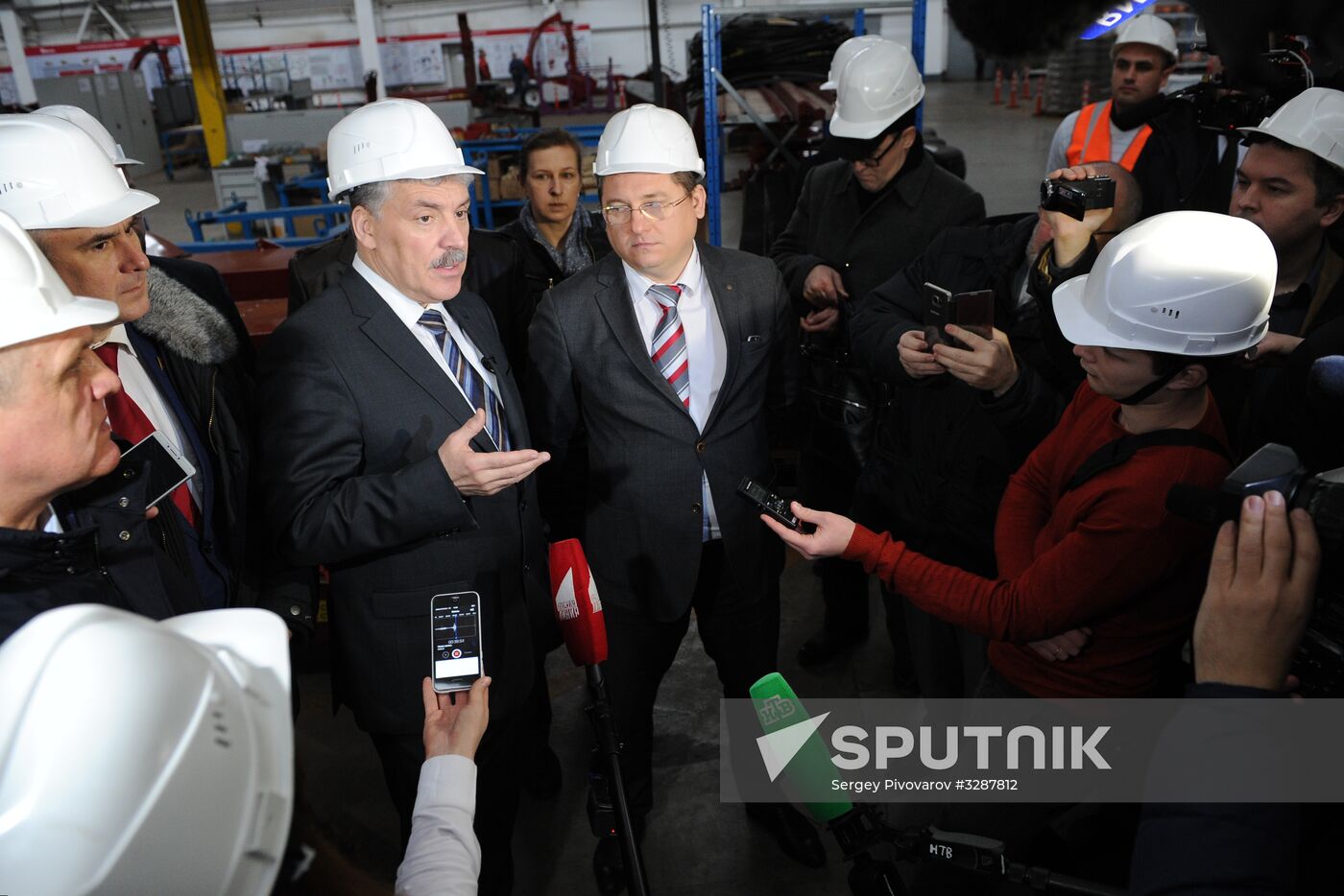 Russian presidential candidate Grudinin's working trip to Rostov-on-Don