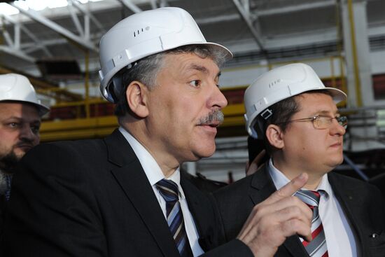 Russian presidential candidate Grudinin's working trip to Rostov-on-Don