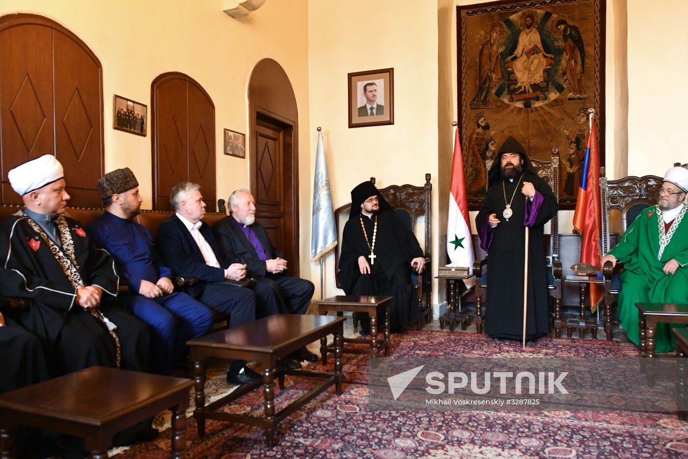 Interconfessional delegation of Russia's religious leaders visit Damascus