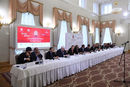 News conference on 17th Moscow Easter Festival