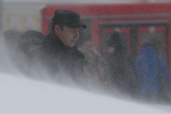Blizzard in Kazan