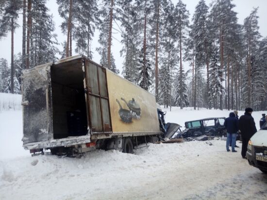 Road accident in Leningrad Region