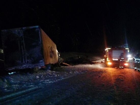 Road accident in Leningrad Region