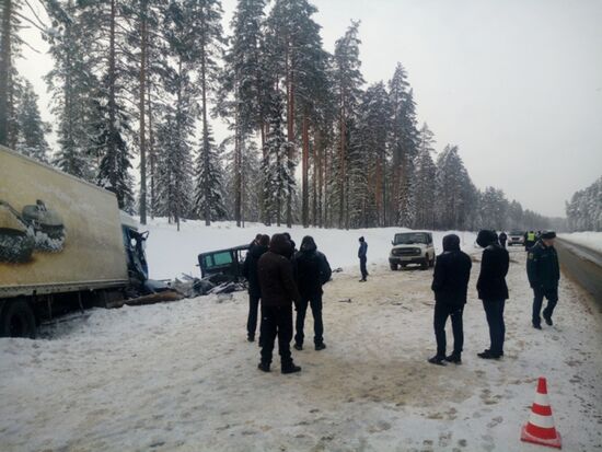 Road accident in Leningrad Region