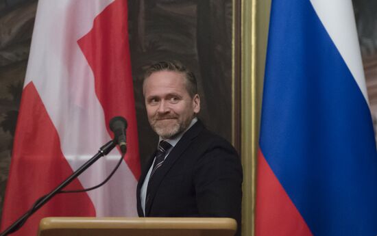 Russian Foreign Minister Sergei Lavrov meets with Foreign Minister of Denmark Anders Samuelsen