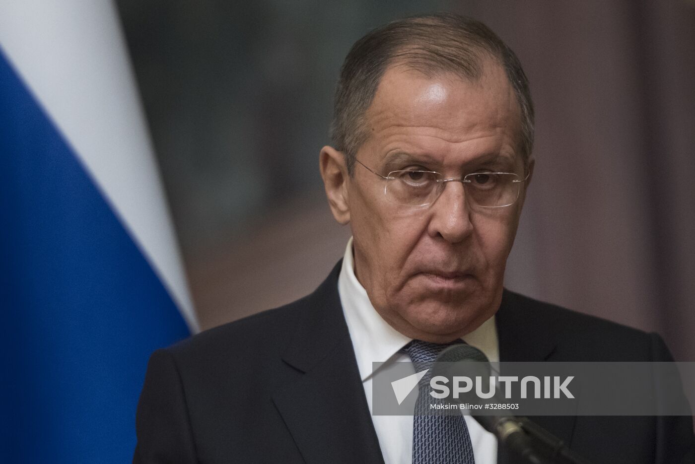 Russian Foreign Minister Sergei Lavrov meets with Foreign Minister of Denmark Anders Samuelsen