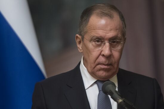 Russian Foreign Minister Sergei Lavrov meets with Foreign Minister of Denmark Anders Samuelsen