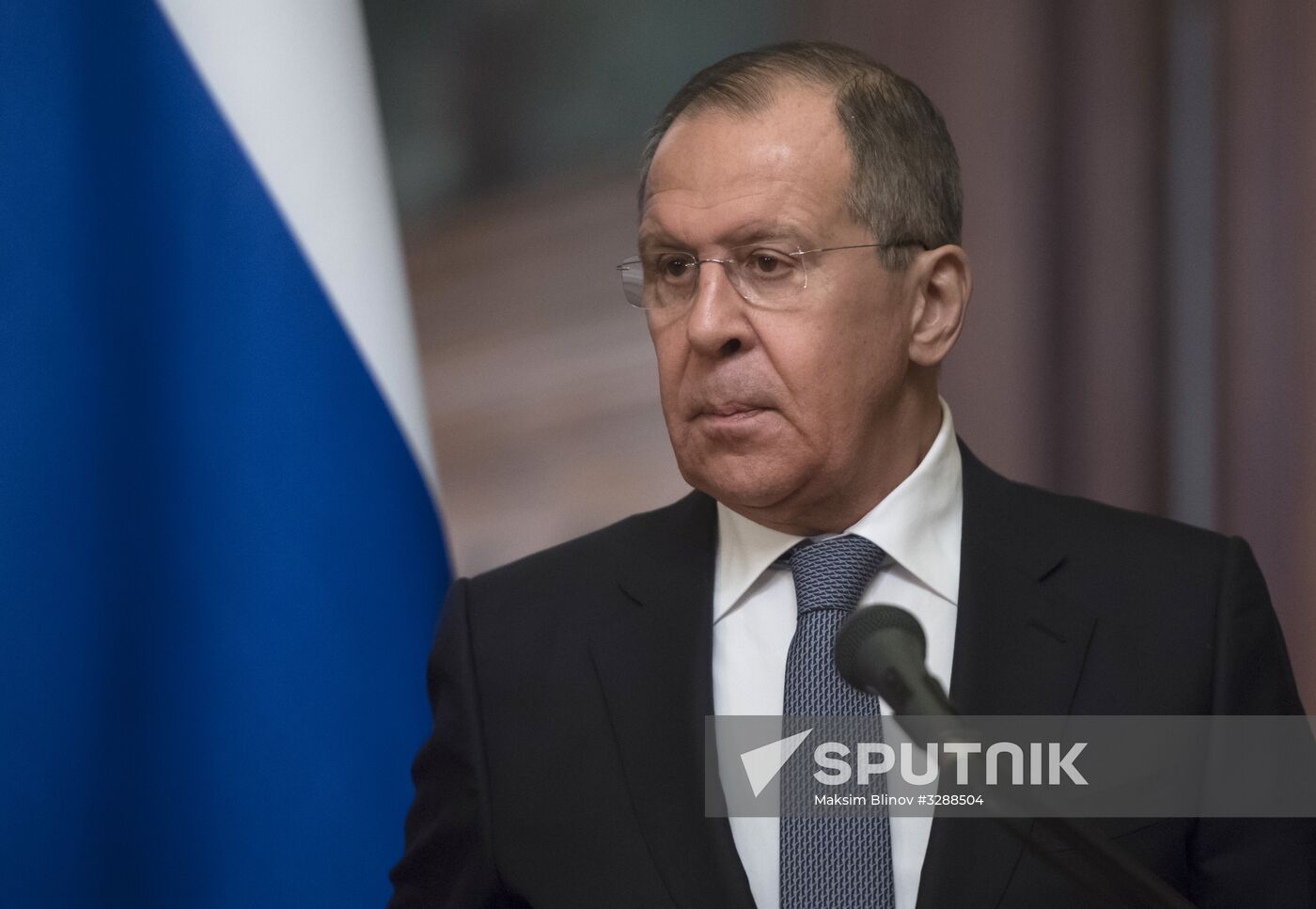 Russian Foreign Minister Sergei Lavrov meets with Foreign Minister of Denmark Anders Samuelsen