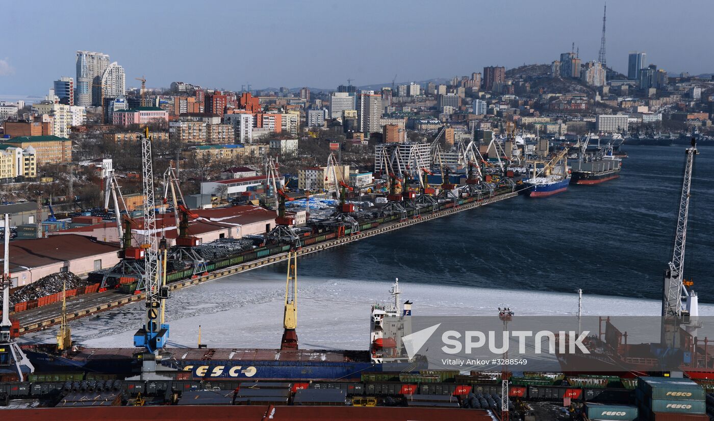 Ice conditions in Vladivostok waters