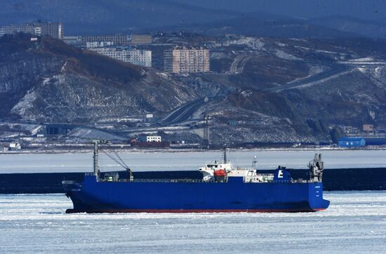 Ice conditions in Vladivostok waters