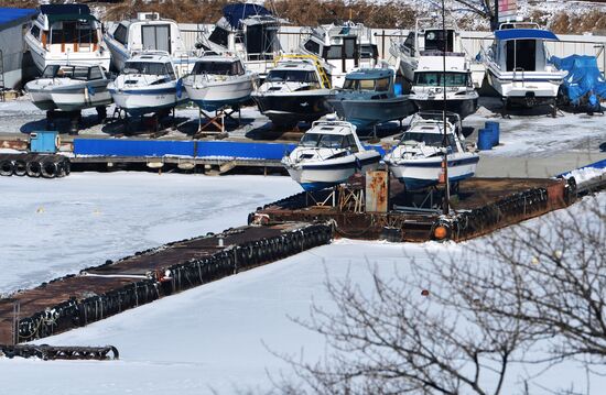 Ice conditions in Vladivostok waters