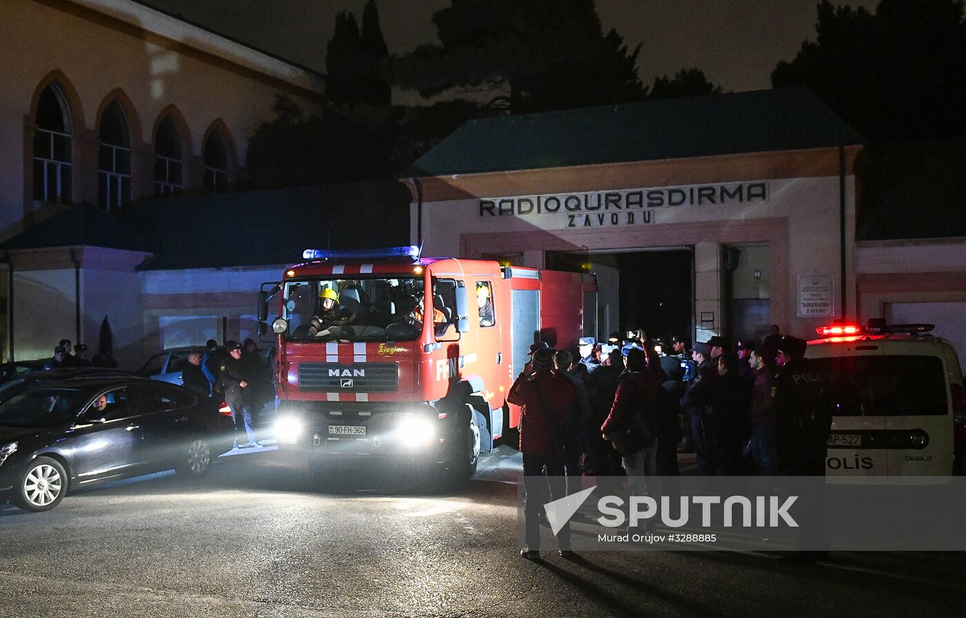 Baku radio manufactruring plant explosion update