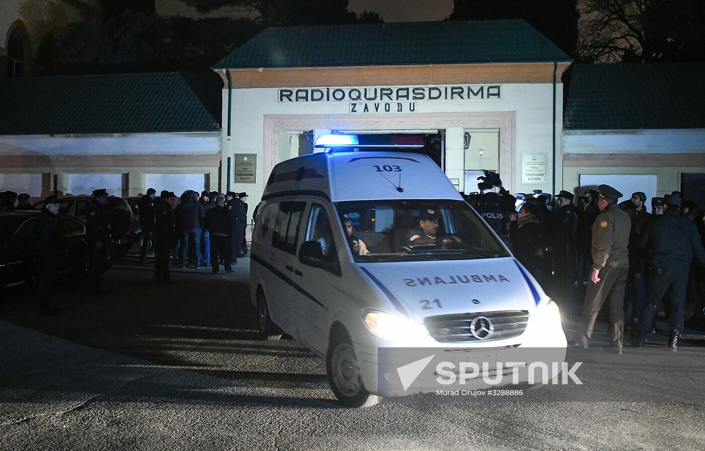 Baku radio manufactruring plant explosion update