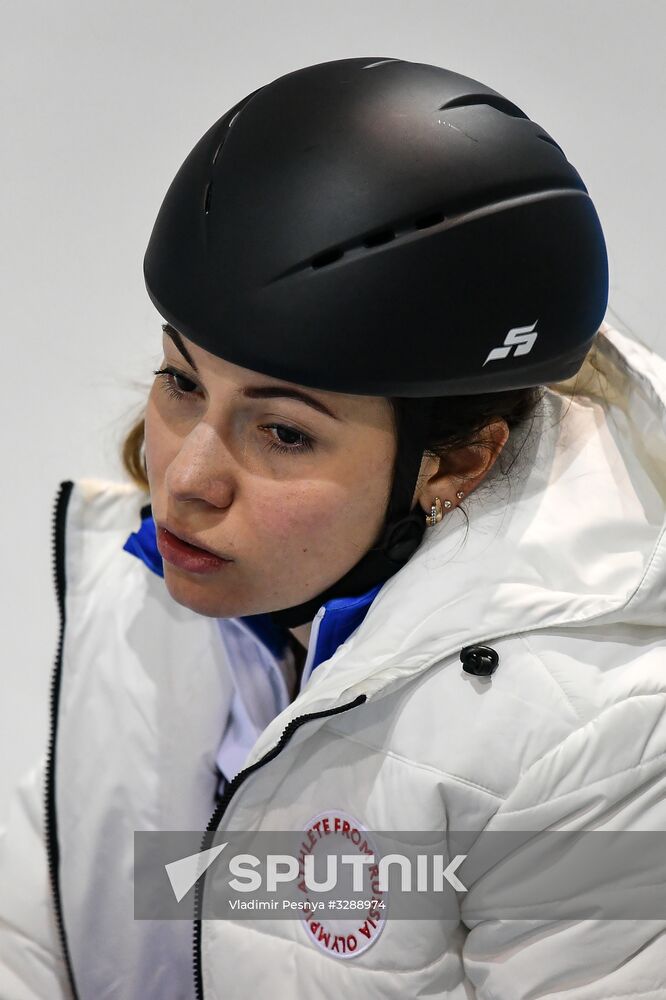 2018 Olympic Games. Short track. Training sessions
