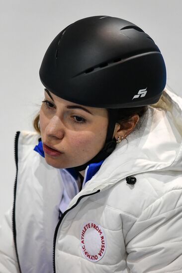 2018 Olympic Games. Short track. Training sessions