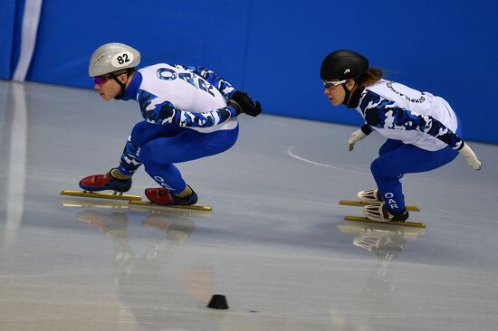 2018 Olympic Games. Short track. Training sessions
