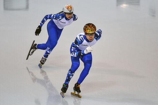 2018 Olympic Games. Short track. Training sessions