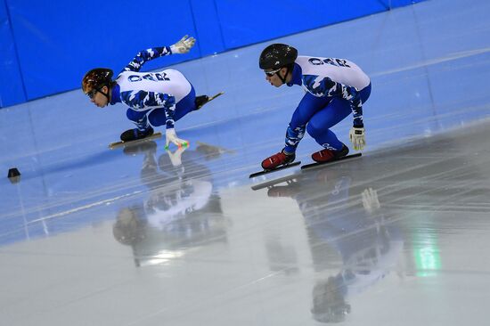 2018 Olympic Games. Short track. Training sessions